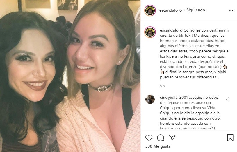 They assure that Jacqie and Chiquis Rivera are estranged Daughters of Jenni Rivera