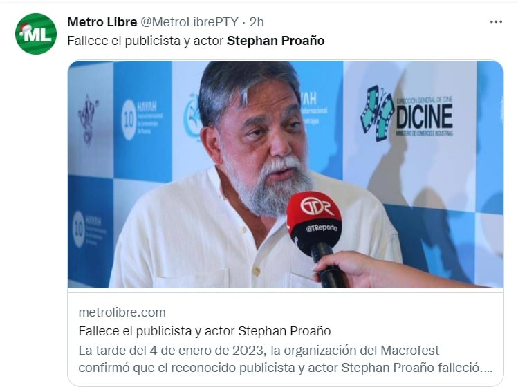 Lamentan el deceso de Stephan Proaño 
