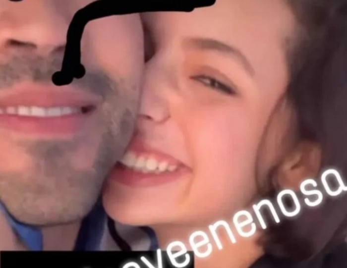 Who leaked the photos of Ángela Aguilar with the composer?