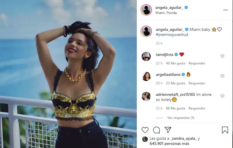 They tell Ángela Aguilar that she should lighten her armpits