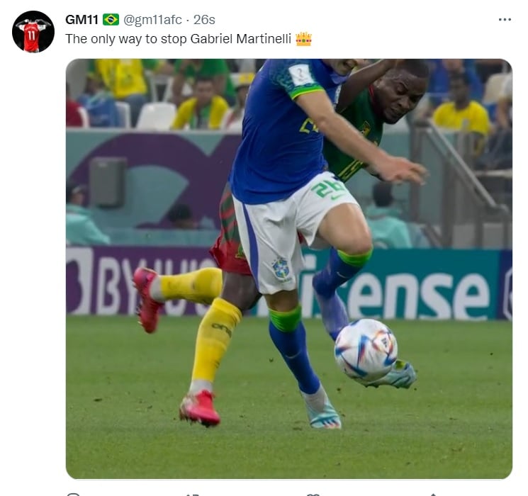 Brasil vs Camerún: Partido trabado de principio a fin