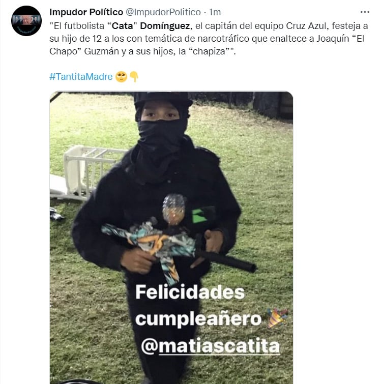 El Chapo estuvo 'presente' en la fiesta del hijo del Cata Domínguez