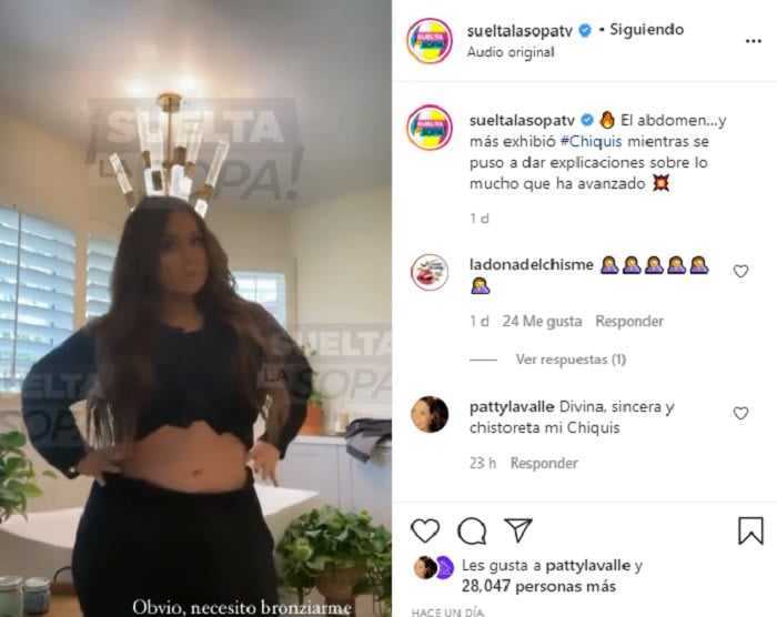 He does it again: Chiquis Rivera shows off his waist and they destroy it in criticism