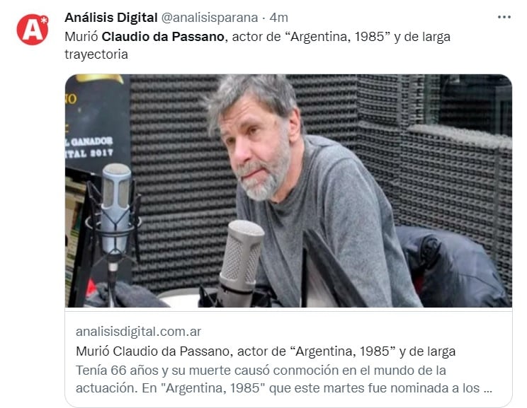 Rest in peace, Claudio Da Passano