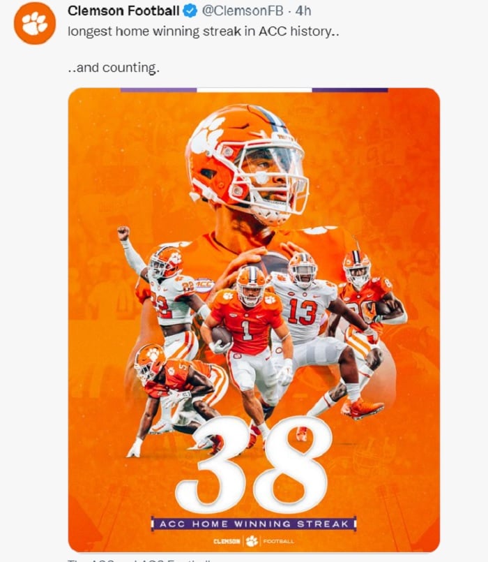 Clemson football: Los Tigres establecen un récord