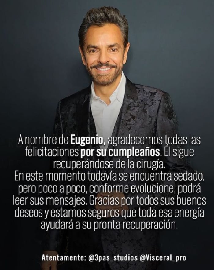 ¿Qué dijo Eugenio Derbez en su cumpleaños?