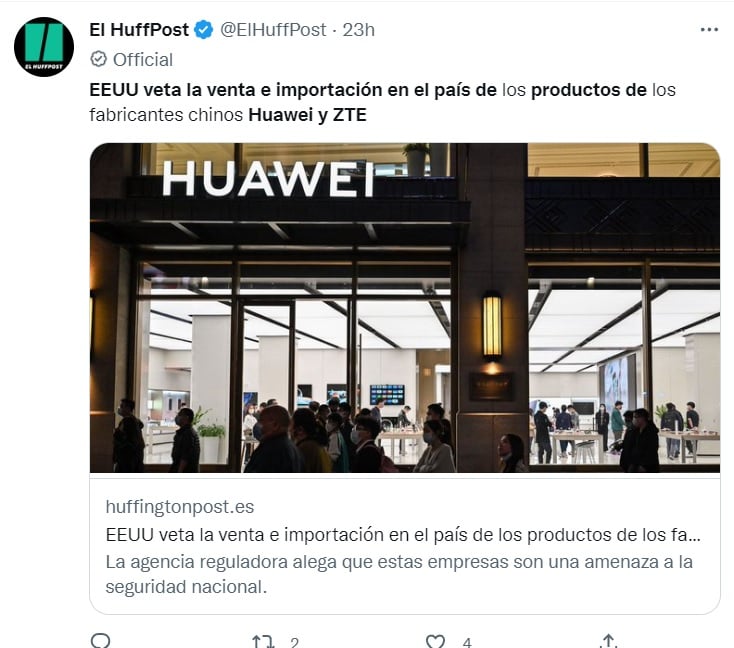Vetan a Huawei y ZTE: Decisión histórica