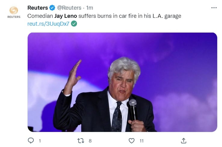 Lo único que se sabe es que Jay Leno 'está vivo'