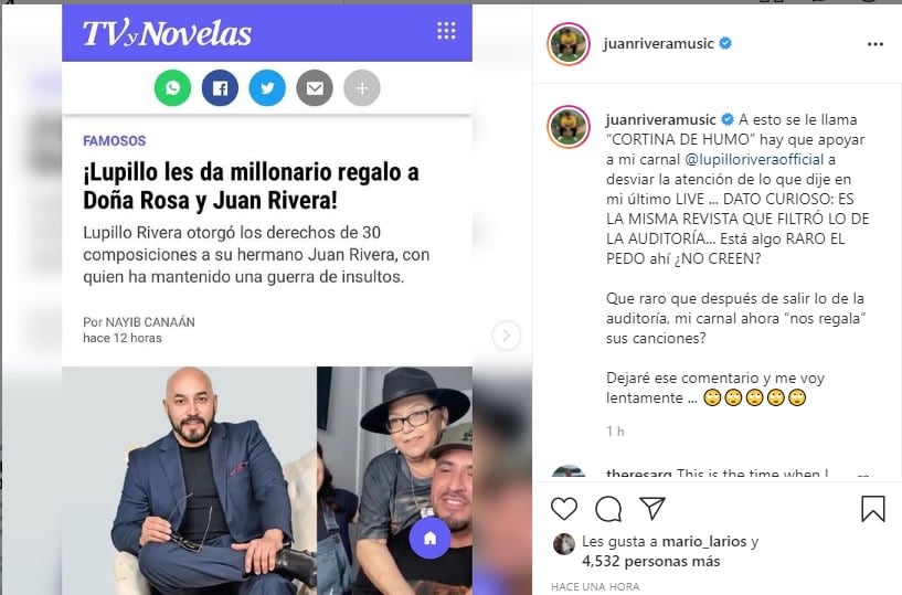 "I'll leave that comment and go slowly": Juan Rivera