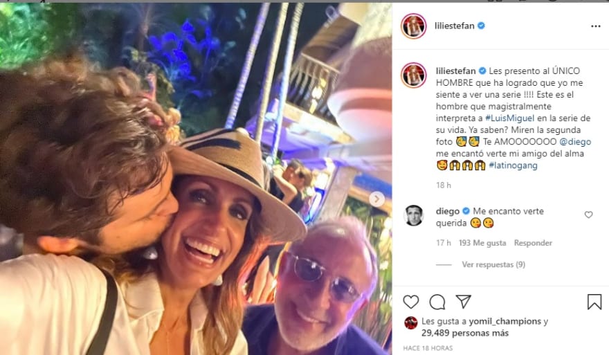 "I loved seeing you", says Lili Estefan to the mysterious man