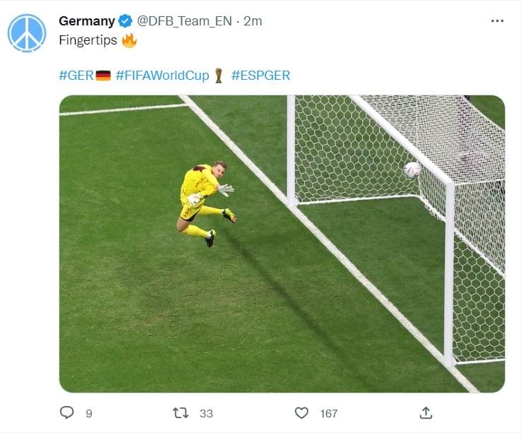 España vs Alemania: Dani Olmo da el primer aviso de peligro