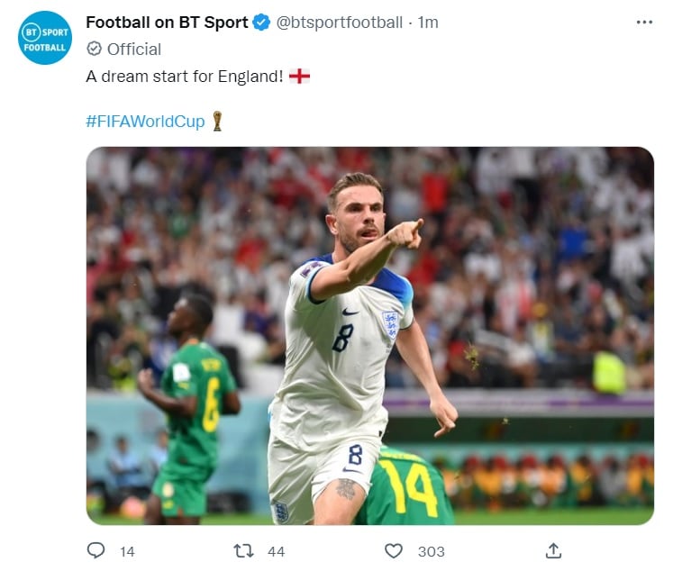 Inglaterra vs Senegal: A punto de terminar la primera parte, los ingleses toman ventaja
