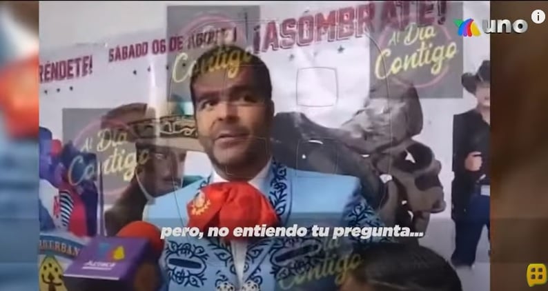 "I do not understand your question"Pablo Montero told the reporter