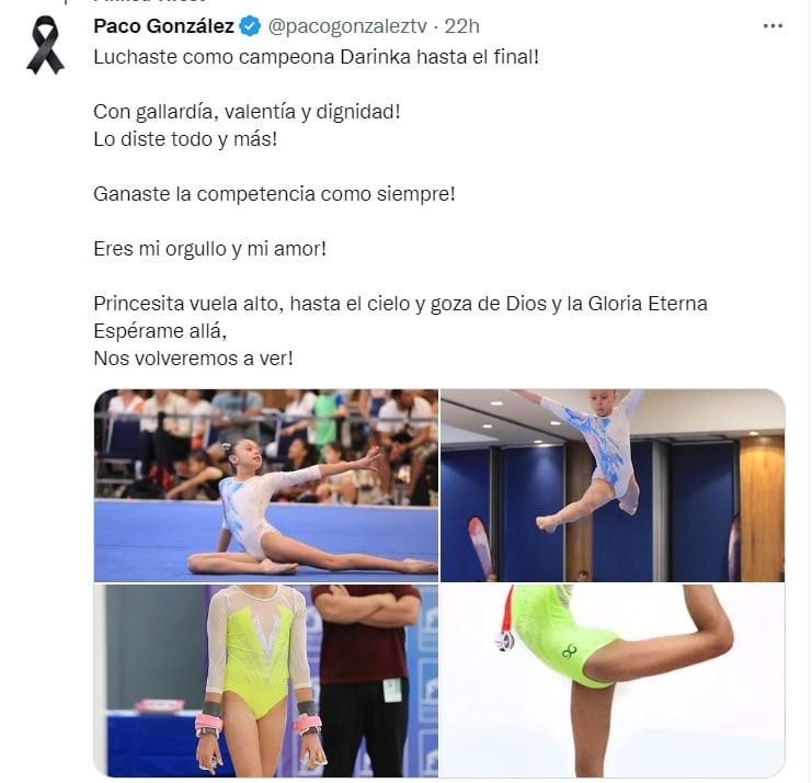 Paco González agradece las muestras de apoyo