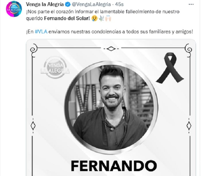 Le dan el último adiós a Fernando del Solar