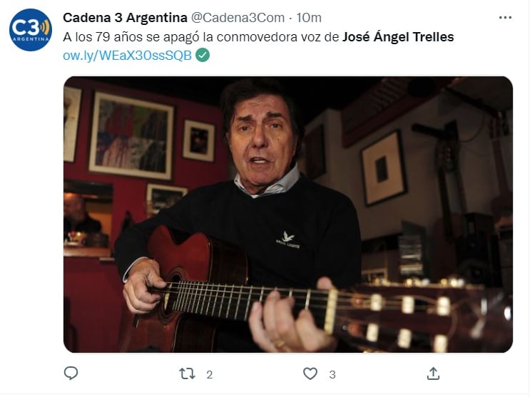 The last years of José Ángel Trelles