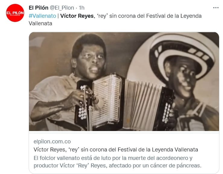 Una de las últimas presentaciones de Víctor Reyes