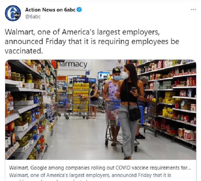Walmart employees received ultimatums