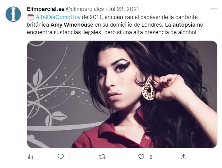 Autopsia Amy Winehouse: El alcohol la llevó a la tumba