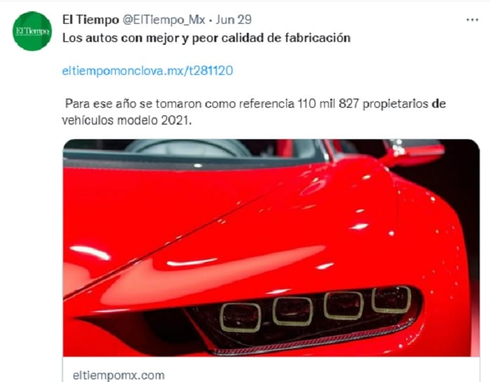 De la mejor a la peor marca de autos
