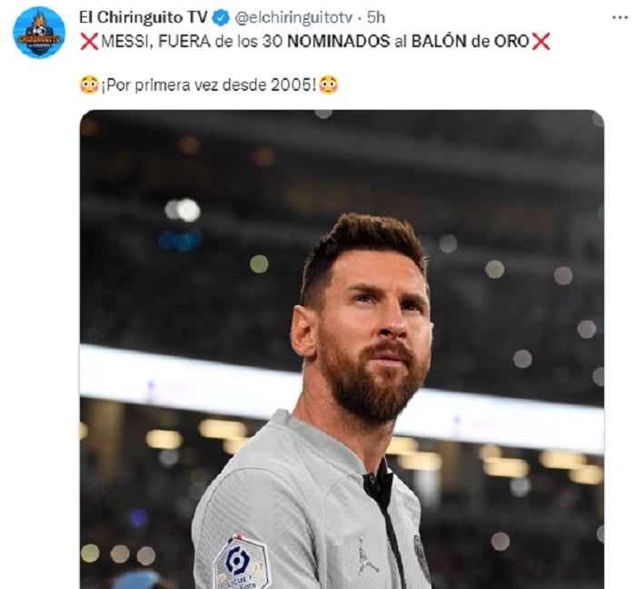 Lista completa de nominados al Balón de Oro