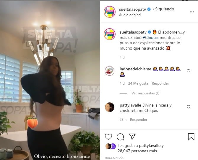 He does it again: Chiquis Rivera shows off his waist and they destroy it in criticism