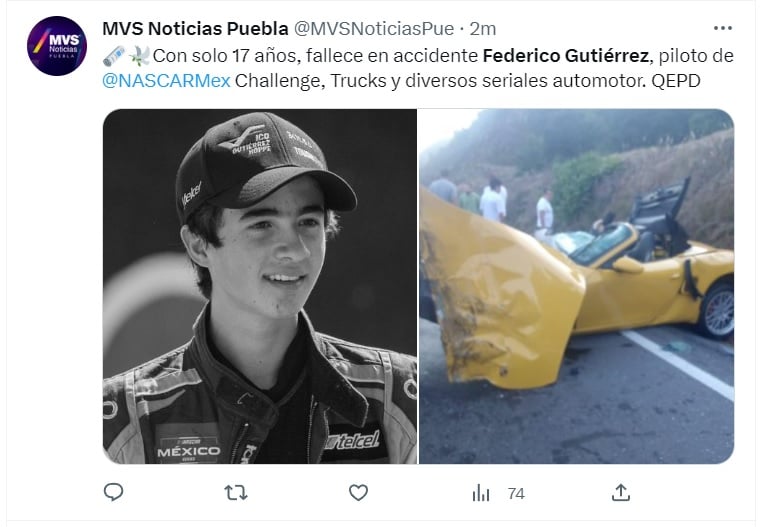 Lamentan su trágica muerte