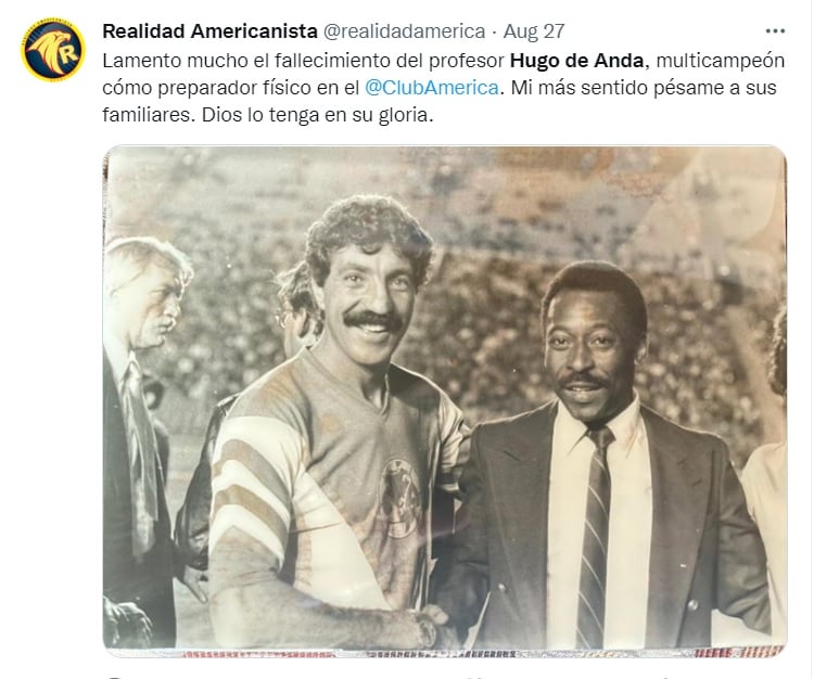 Se le recuerda por un capítulo 'inolvidable' en la historia del Club América