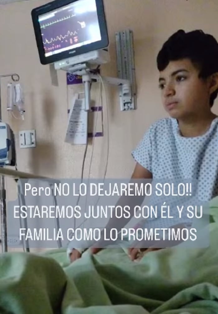 Le desean una pronta recuperación al pequeño