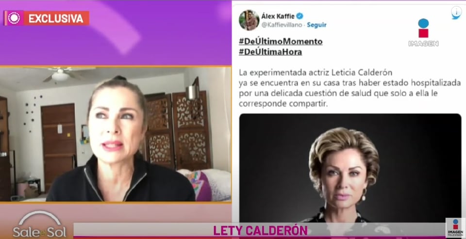 "No era vida", dice Leticia Calderón
