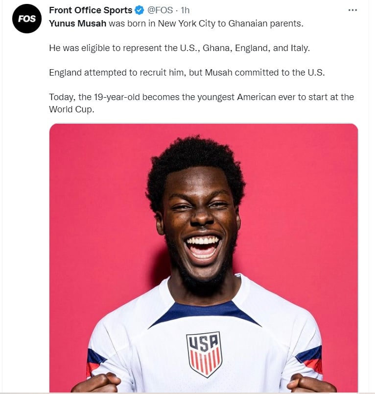 USA vs Wales: Yunus Musah rompe récorda en la selección de Estados Unidos