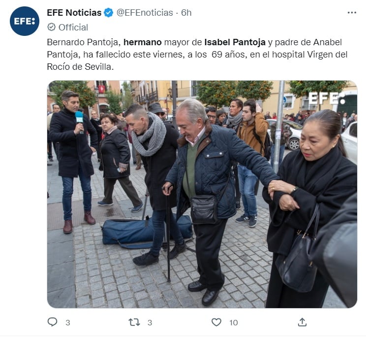 Le dan el último adiós a Bernardo Pantoja