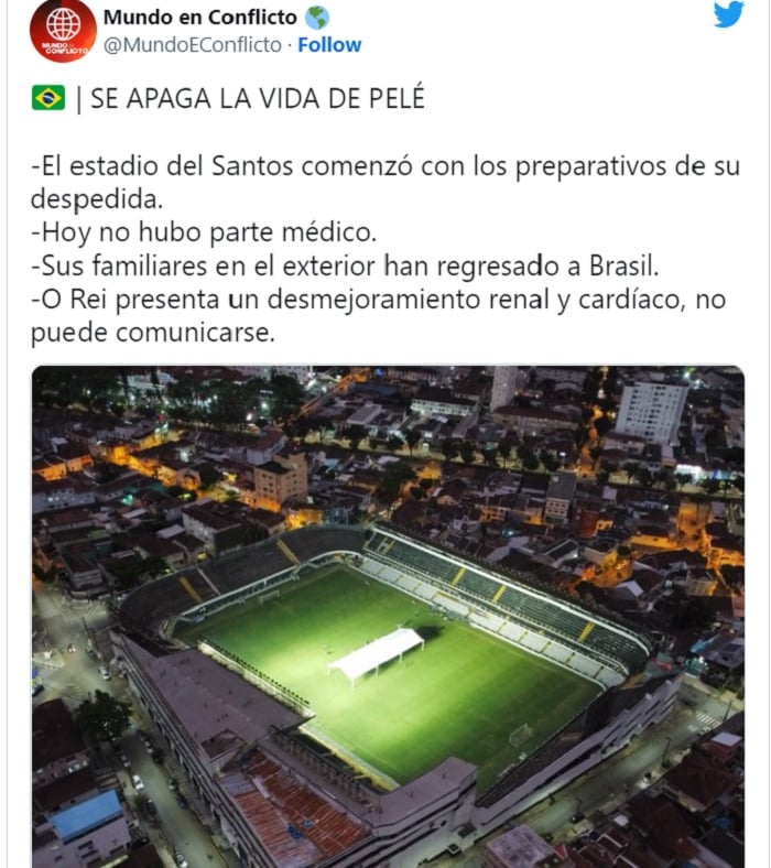 ¿Ya están preparando el funeral de Pelé?