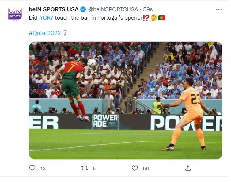 Portugal vs Uruguay: ¿Fue gol de Cristiano Ronaldo?