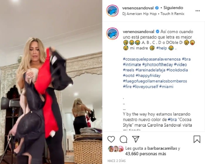 Veneno Sandoval appears with her husband from the shower Nick Hernández
