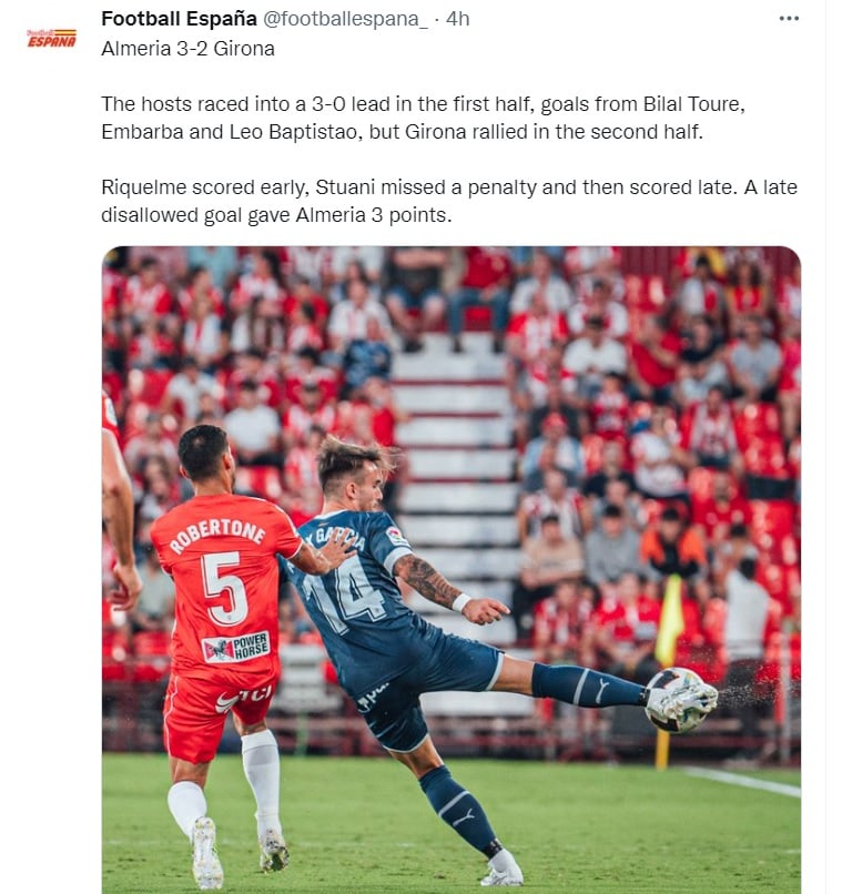 Más resultados de la Liga española