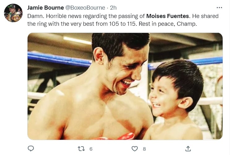Lamentan la muerte del boxeador mexicano Moisés Fuentes