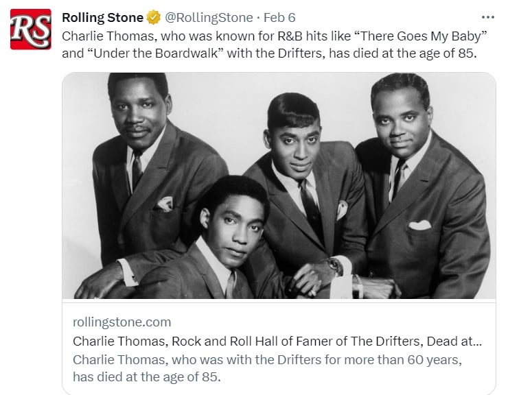 El camino al éxito de Charlie Thomas y The Drifters