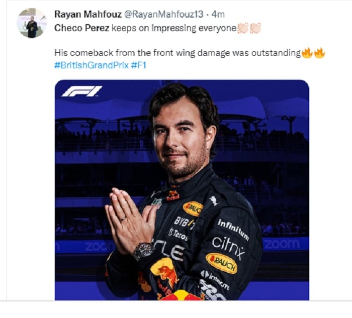 Checo Pérez llega a 21 podios en la Fórmula 1