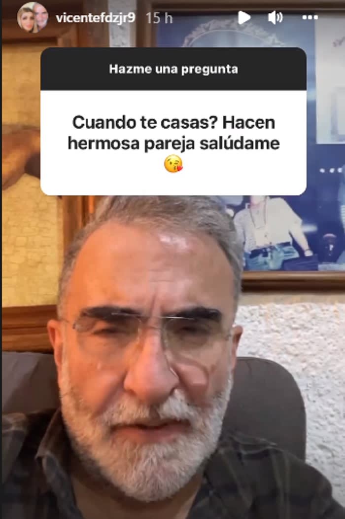 Will Vicente Fernández Jr marry his girlfriend?