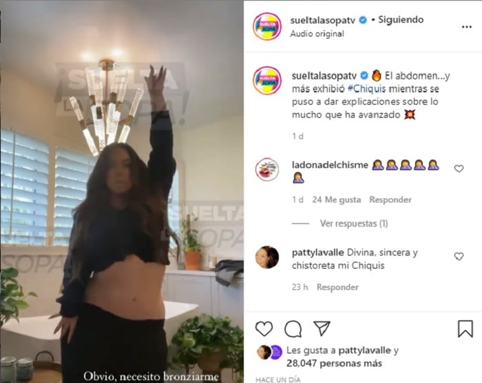 He does it again: Chiquis Rivera shows off his waist and they destroy it in criticism
