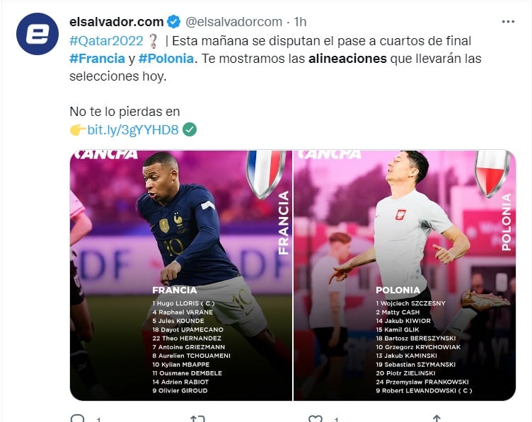 Francia vs Polonia: ¿Quiénes jugaron de inicio en este partido de octavos de final?