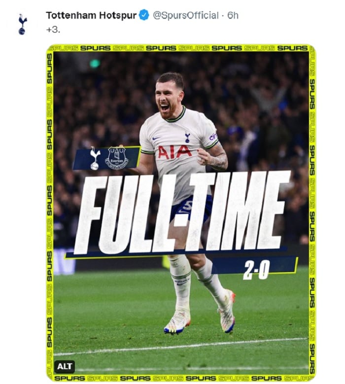 Tottenham conservó su invicto como local Fulham vs Bournemouth