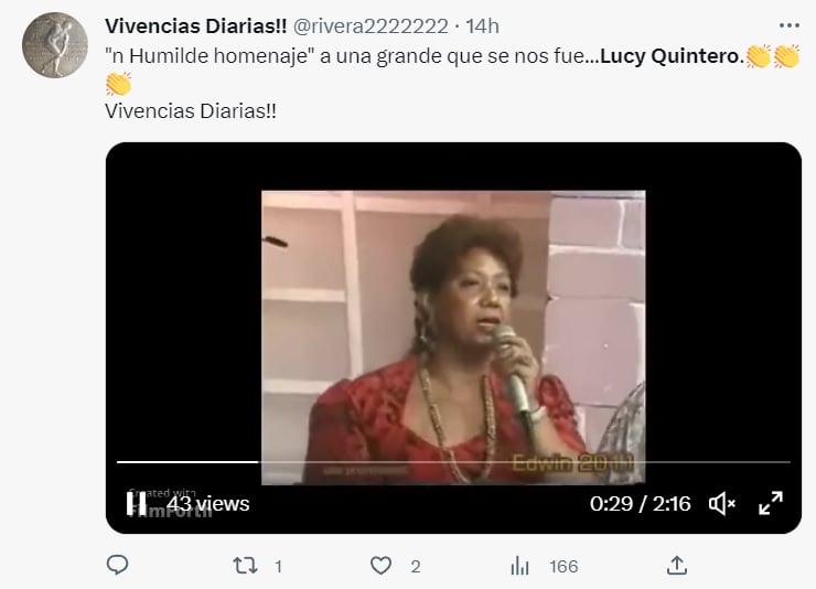 El funeral de la artista será realizado mañana