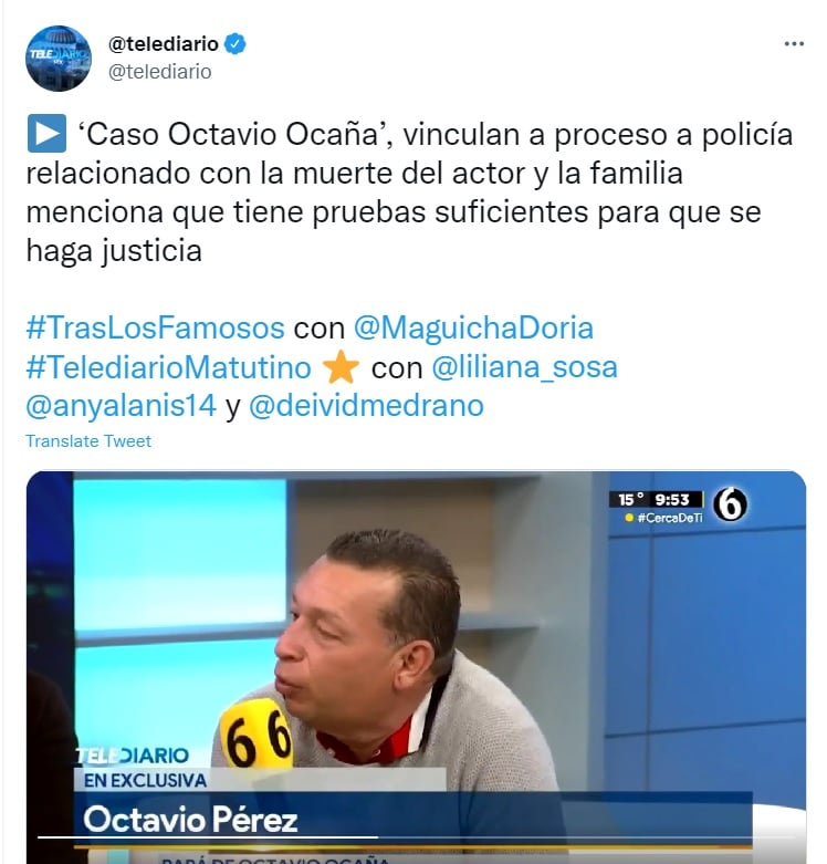 Papá de Octavio Ocaña revela detalles del peritaje de la muerte del actor