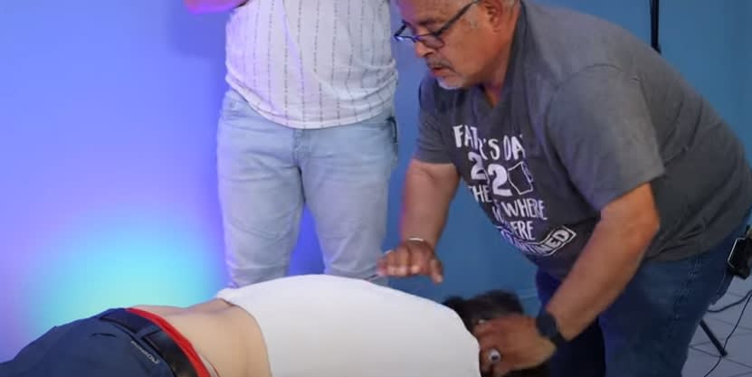 Don Pedro Rivera seems not to react to the