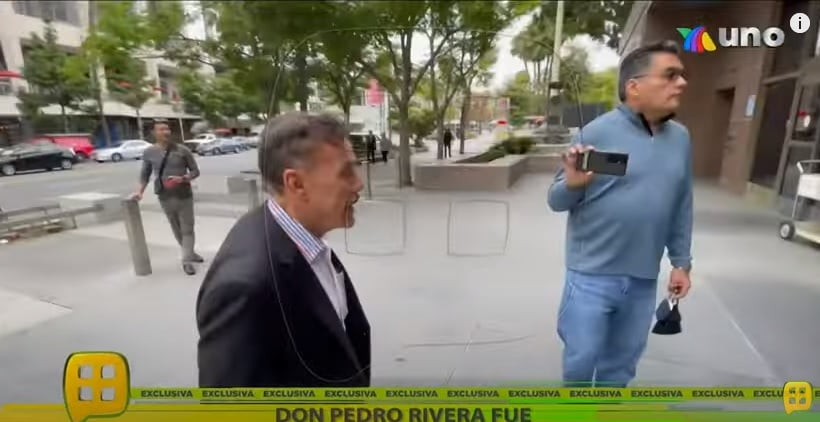 Rosie y Juan acompañaron a don Pedro Rivera