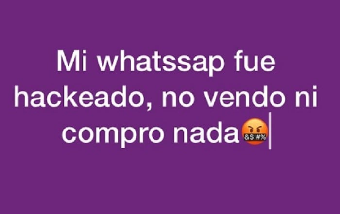 Le habían hackeado su WhatsApp