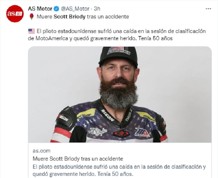 Se revelan más detalles del piloto estadounidense Scott Briody