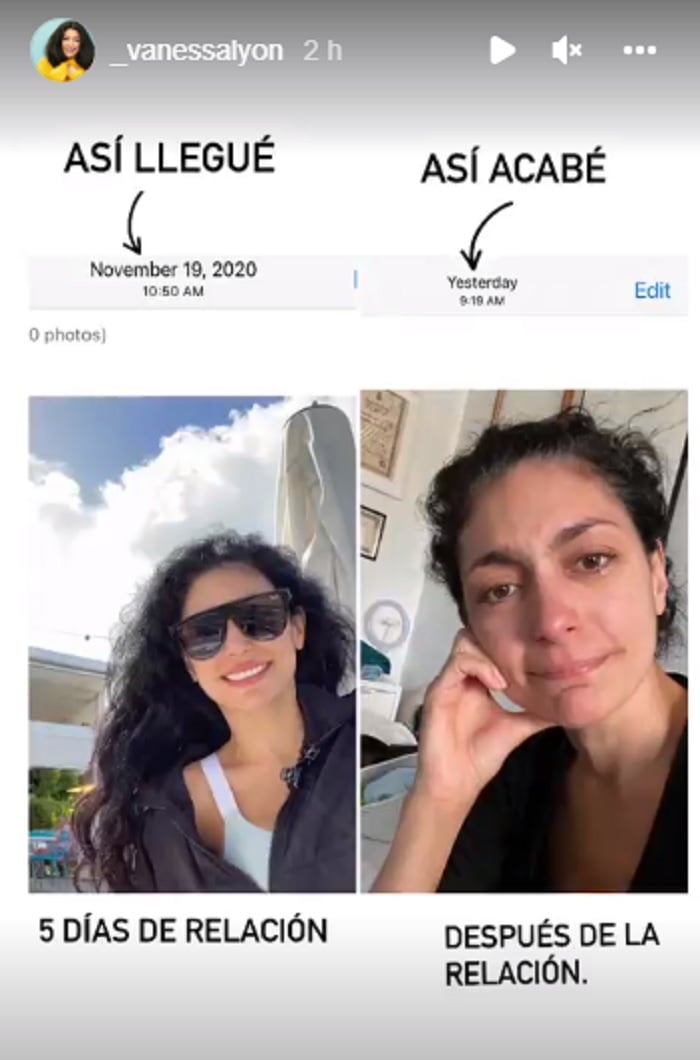 Vanessa Lyon está destrozada luego de que su relación con Carlos Calderón llegara a su fin